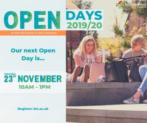 Open Days 2019/2020. Our next open day is on Saturday 23rd November 2019 from 10am until 1pm. Register now at blc.ac.uk